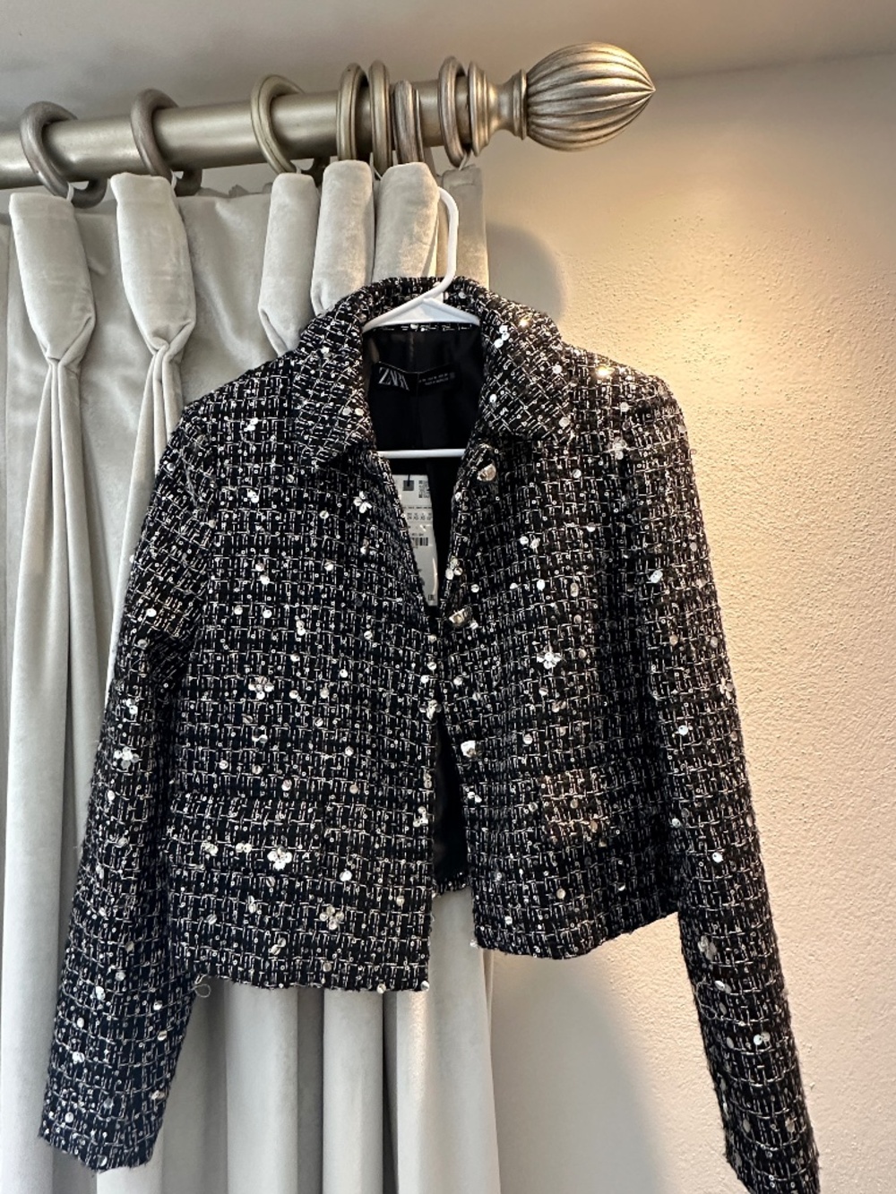 New Zara sequin jacket